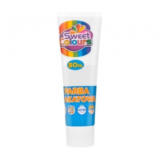 FARBA PLAKATOWA TUBA 30ML.SWEET COLOURS BIAŁA, Farby, Plastyka