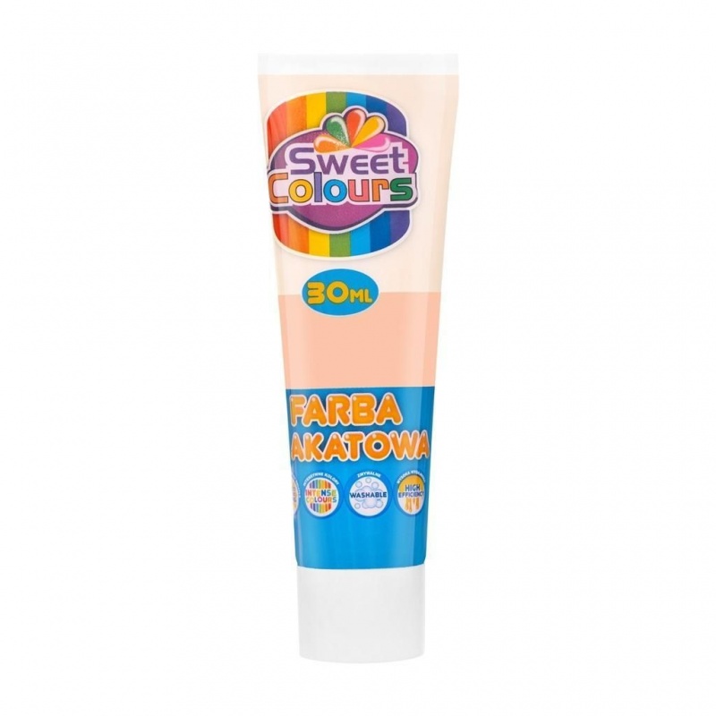 FARBA PLAKATOWA TUBA 30ML.SWEET COLOURS CIELISTA, Farby, Plastyka