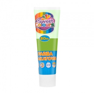 FARBA PLAKATOWA TUBA 30ML.SWEET COLOURS J. ZIELEŃ, Farby, Plastyka