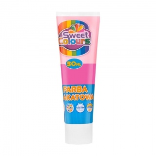 FARBA PLAKATOWA TUBA 30ML.SWEET COLOURS R&Oacute;ŻOWA, Farby, Plastyka