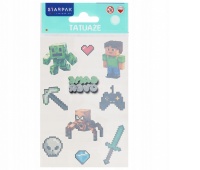 TATUAŻ PIXEL 100X190 S-BOO, Naklejki, Art. kreatywne