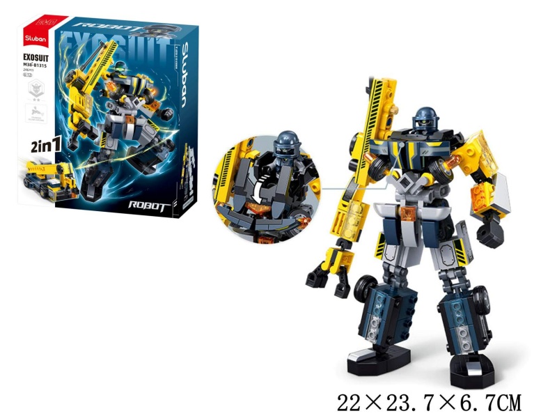 KLOCKI-SLUBAN ROBOT (246 EL.), Klocki, Zabawki