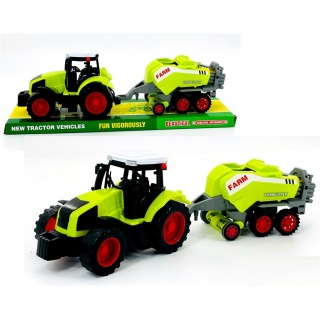 TRAKTOR Z MASZYNĄ ROLNICZĄ 666-156B IMP, Pojazdy, Zabawki