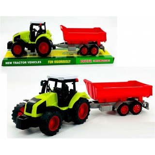 TRAKTOR Z MASZYNĄ ROLNICZĄ 666-154A IMP, Pojazdy, Zabawki