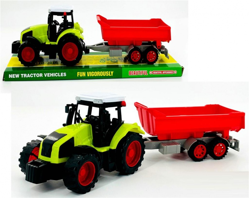 TRAKTOR Z MASZYNĄ ROLNICZĄ 666-154A IMP, Pojazdy, Zabawki