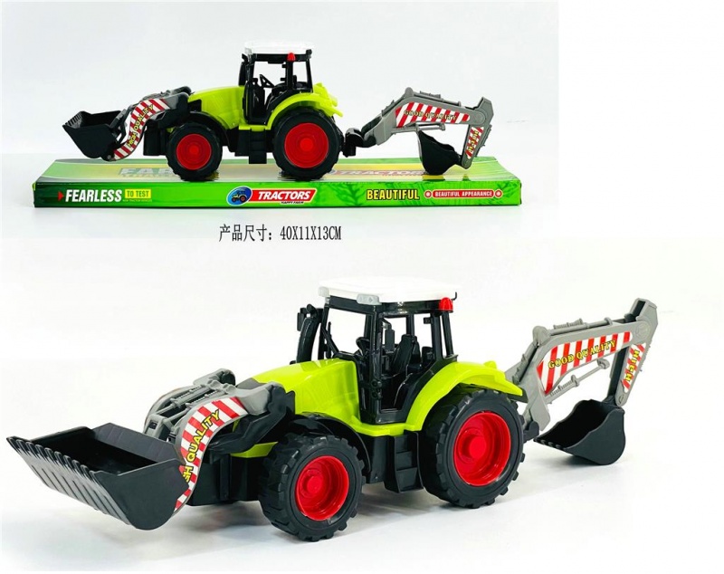 TRAKTOR Z MASZYNĄ ROLNICZĄ 666-156A IMP, Pojazdy, Zabawki