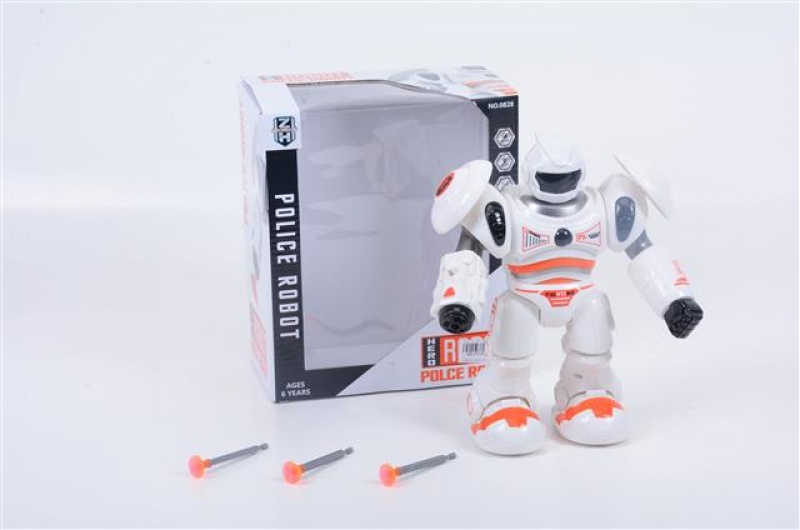 ROBOT NA BATERIE ZE MIĘKKIMI STRZAŁKAMI 0828IMP, Dla chłopca, Zabawki