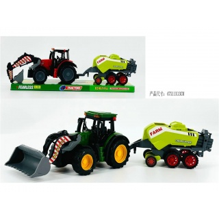 TRAKTOR Z MASZYNĄ ROLNICZĄ I TUREM 666-336A IMP, Pojazdy, Zabawki