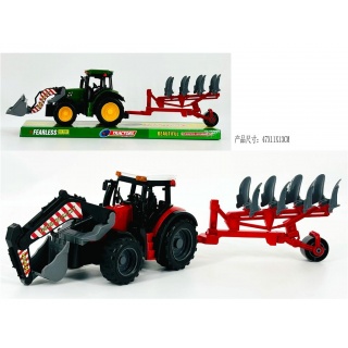 TRAKTOR Z MASZYNĄ ROLNICZĄ I TUREM 666-338C IMP, Pojazdy, Zabawki