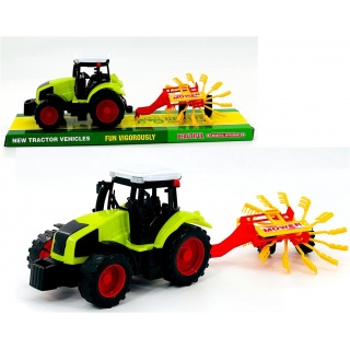 TRAKTOR Z MASZYNĄ ROLNICZĄ 666-156C IMP, Pojazdy, Zabawki