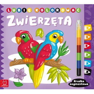 Lubię kolorować.Zwierzęta. Kredka segmentowa, Kolorowanki, Książeczki