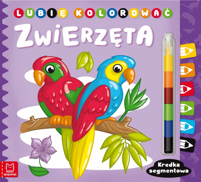 Lubię kolorować.Zwierzęta. Kredka segmentowa, Kolorowanki, Książeczki
