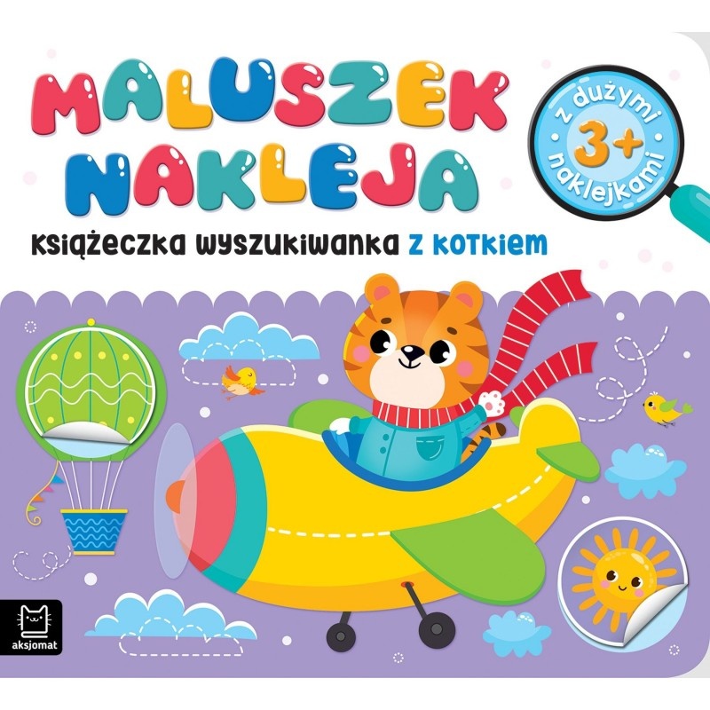 Maluszek nakleja. Książeczka wyszukiwanka, Edukacyjne, Książeczki