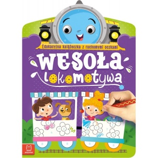 Wesoła lokomotywa. Edukacyjna książeczka z ruchom, Edukacyjne, Książeczki