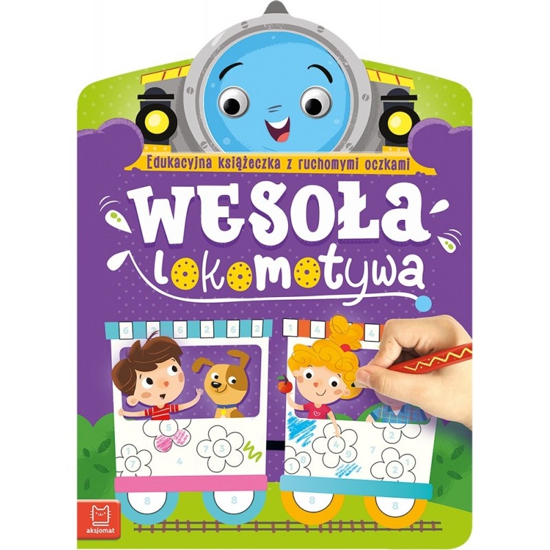 Wesoła lokomotywa. Edukacyjna książeczka z ruchom, Edukacyjne, Książeczki