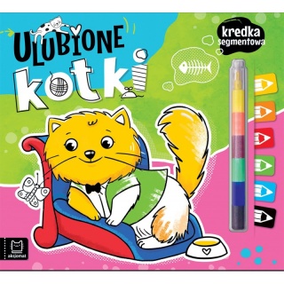 Ulubione kotki. Kredka segmentowa, Kolorowanki, Książeczki
