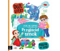 Uczę się czytać. Duże litery. Podział na sylaby