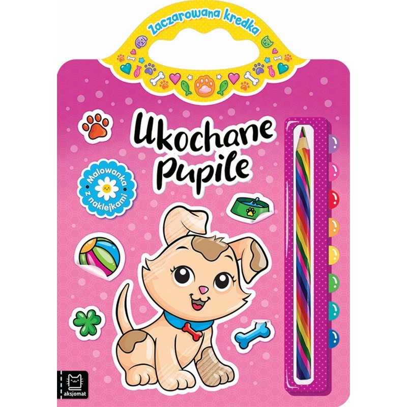 Ukochane pupile. Malowanka z naklejkami. Zaczarowa, Edukacyjne, Książeczki