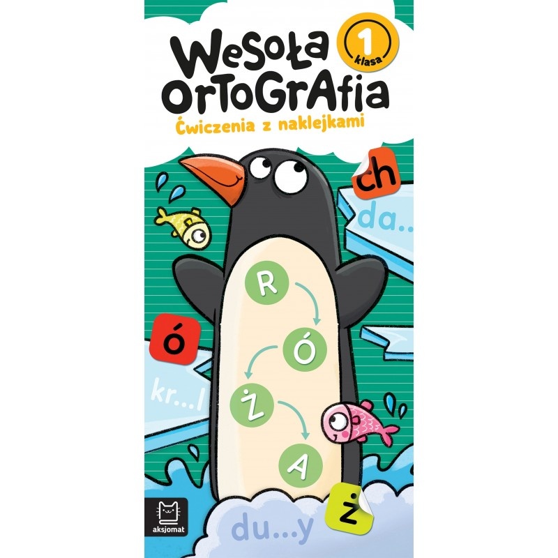Wesoła ortografia. Ćwiczenia z naklejkami. Klasa 1, Edukacyjne, Książeczki