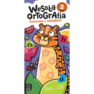 Wesoła ortografia. Ćwiczenia z naklejkami. Klasa 2, Edukacyjne, Książeczki
