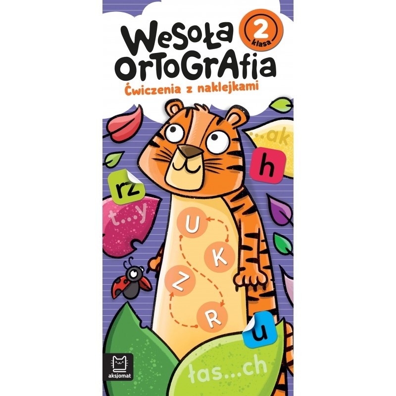 Wesoła ortografia. Ćwiczenia z naklejkami. Klasa 2, Edukacyjne, Książeczki