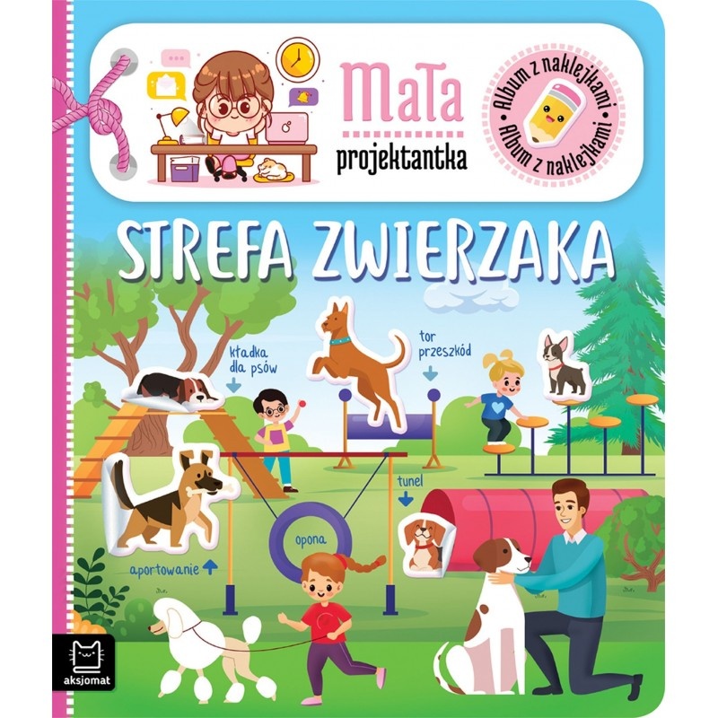 Album z naklejkami. Mała projektantka. Strefa zwie, Kolorowanki, Książeczki