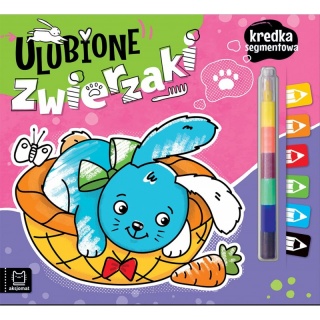 Ulubione zwierzaki. Kredka segmentowa, Kolorowanki, Książeczki