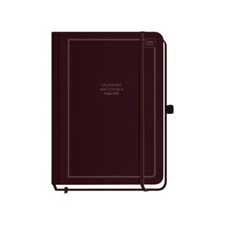 Kalendarz nauczyciela A5 192 Burgundy, Tygodniowe, Kalendarze