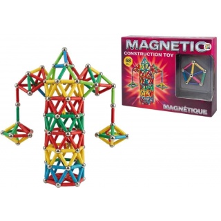 KLOCKI MAGNETYCZNE 68EL., Klocki, Zabawki
