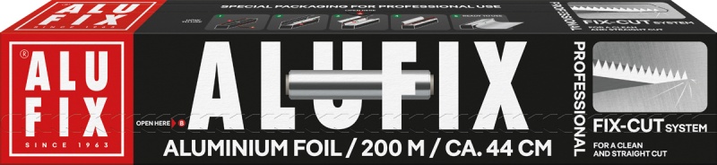 Folia aluminiowa ALUFIX, 44cmx200m, Inne, Artykuły higieniczne i dozowniki