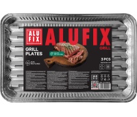Grill plates ALUFIX Fix-Grill, aluminum, rectangular, 3 pcs