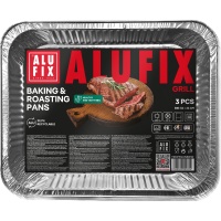Formy do pieczenia i smażenia ALUFIX Fix-Grill, aluminiowe, duże, 3 szt., Inne, Artykuły higieniczne i dozowniki