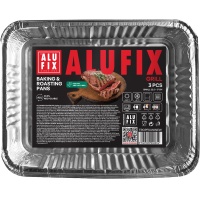 Formy do pieczenia i smażenia ALUFIX Fix-Grill, aluminiowe, małe, 3 szt.
