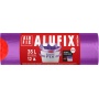 Worki na śmieci ALUFIX Elastic Fix, LDPE, 53x60cm, 35l, 12 szt., fioletowe