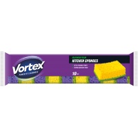 Gąbka kuchenna VORTEX, 10 szt., mix kolor&oacute;w, Akcesoria do sprzątania, Artykuły higieniczne i dozowniki
