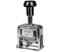 Numerator automatyczny OFFICE PRODUCTS, 8 cyfr, wys. liczb 4,5mm, srebrny, Datowniki, Drobne akcesoria biurowe
