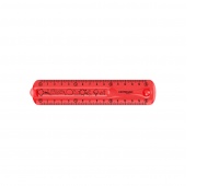 Ruler KEYROAD Tatoo, 15cm, flexible, hanger, assorted colors