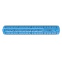 Ruler KEYROAD Tatoo, 20cm, flexible, hanger, assorted colors
