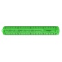 Ruler KEYROAD Tatoo, 20cm, flexible, hanger, assorted colors
