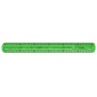 Ruler KEYROAD Tatoo, 30cm, flexible, hanger, assorted colors