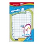 Dry-erase board KEYROAD, marker and sponge free, A4, assorted colors