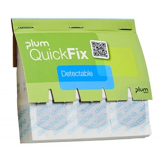 Plastry wykrywalne PLUM QuickFix Detectable, wkład, 45 szt., niebieskie, Apteczki, Ochrona indywidualna