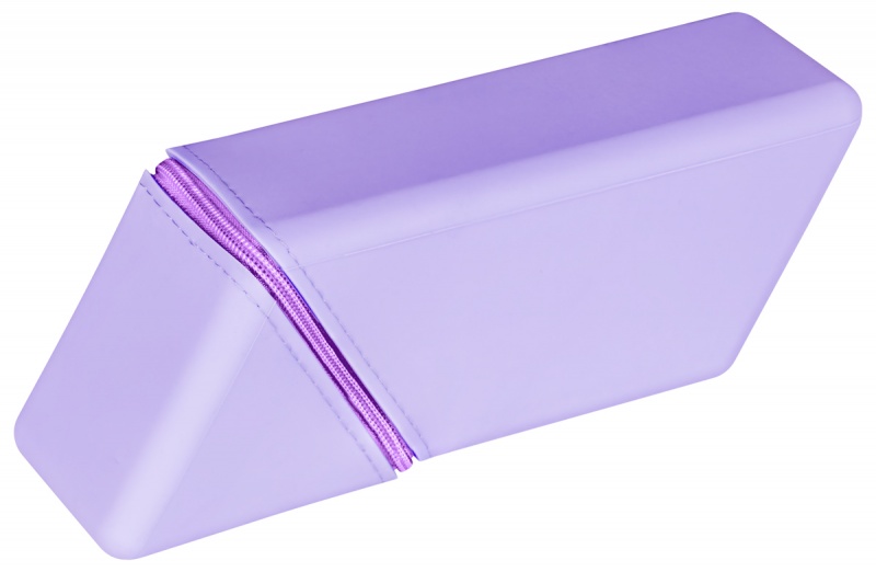 Pi&oacute;rnik silikonowy składany GIMBOO, organizer, 200x70x55mm, fioletowy, Pi&oacute;rniki, Artykuły szkolne