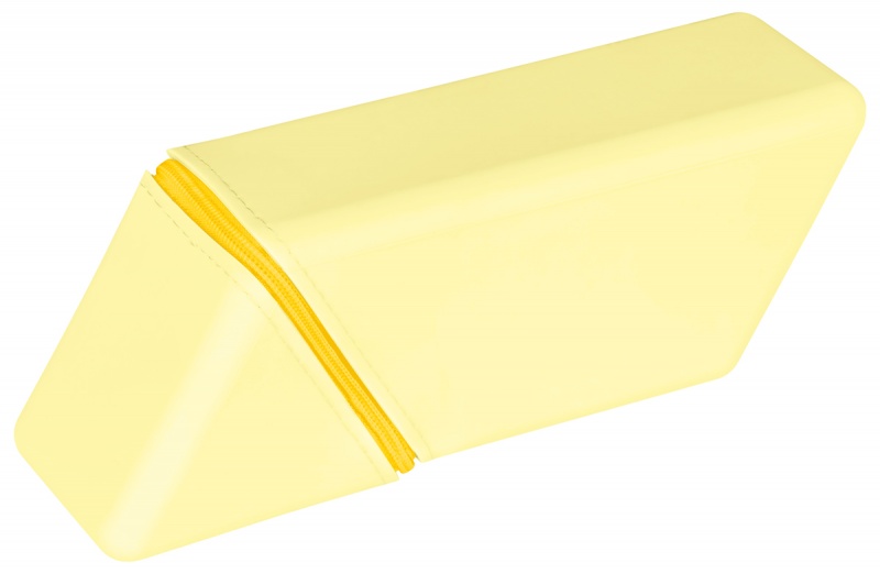 Pi&oacute;rnik silikonowy składany GIMBOO, organizer, 200x70x55mm, ż&oacute;łty, Pi&oacute;rniki, Artykuły szkolne