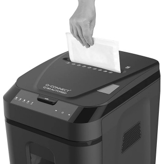 Niszczarka Q-CONNECT Q180, z automatycznym podajnikiem, czarna, Niszczarki, Urządzenia i maszyny biurowe