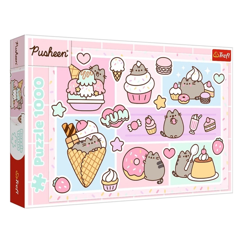 Puzzle 1000 - Słodki Pusheen, 1000 element&oacute;w, Puzzle
