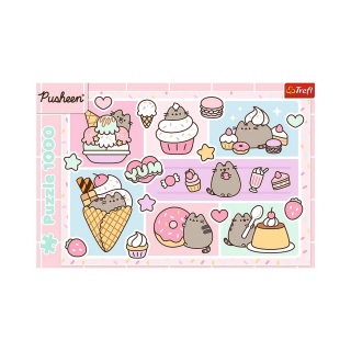 Puzzle 1000 - Słodki Pusheen, 1000 element&oacute;w, Puzzle