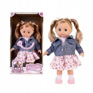 LALKA NATALIA M&Oacute;WI PO POLSKU 39 CM, Lalki, Zabawki