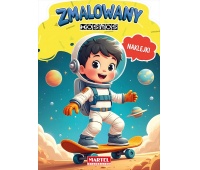 Zmalowany kosmos z naklejkami