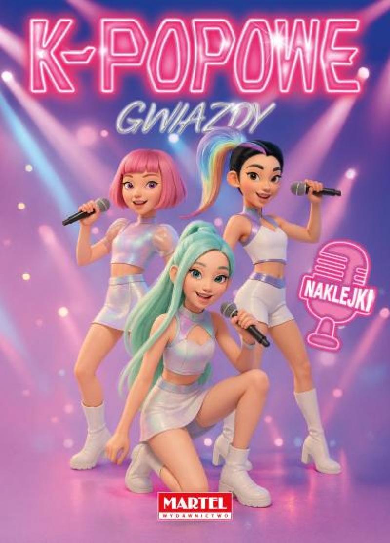 K-popowe Gwiazdy z naklejkami, Kolorowanki, Książeczki